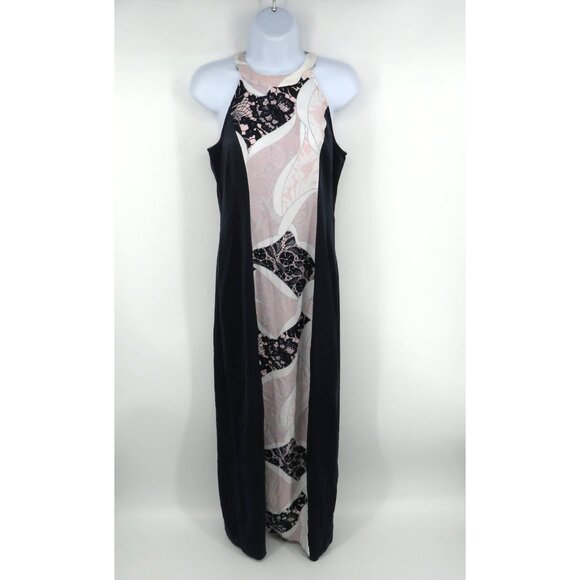 Bar III Women's Sleeveless Maxi Dress Blue & Pink Lace Pattern XS NWT $79.50 - Picture 1 of 6